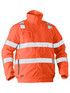 Bisley BJ6770T Taped Hi-Vis Wet Weather Bomber Jacket - Territory Uniforms