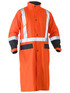 Bisley BJ6961T Taped Hi-Vis Long Rain Coat - Territory Uniforms