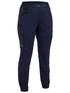 BPCL6237-Womens Flx & Move Elastic Waist Cargo Cuffed Pants