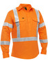 BSC6166XT-X Taped Closed Front Hi Vis Cool Lightweight Drill Shirt