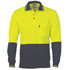 Cotton Back HiVis Two Tone Fluro Polo - Long Sleeve