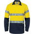 HiVis Cool-Breeze Close Front Cotton Shirt with CSR R/Tape - Long sleeve