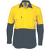 HiVis Two Tone Cotton Drill Vented Shirt - Long Sleeve