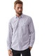 COLLINS SHIRT — Navy/Burgundy/White