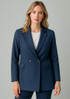 RJ400L Womens Renew Double Breasted Longline Jacket