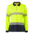 Y08604 L/S Womens Double Taped Hi Vis Polo