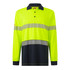 Y19619 L/S Mens Double Taped Hi Vis Polo