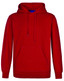FL09 Adult's Close Front Contrast Fleecy Hoodie