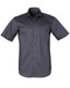 M7110S Men's Dobby Striped Taped S/S Shirt
