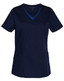 M7660 Ladies' Contrast Colour S/S Scrub Top