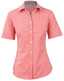 M8330S Women's Gingham Check S/S Shirt