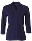 M8830 Ladies' Mid Sleeve Shawline Knit Top