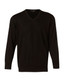 M9502 Men's 100% Merino Wool V Neck L/S Sweater