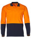 SW36 Hi-Vis Cotton Two Tone L/S Safety Polo