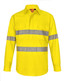 SW87 Hi Vis Cool-Breeze Closed Front L/S Shirt (Perforated Tape)