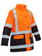BKL6975-Women's Taped Hi Vis 5 in 1 Rain Jacket