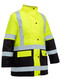 BKL6975-Women's Taped Hi Vis 5 in 1 Rain Jacket