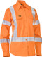 BL6166XT-Women's X Taped Biomotion Hi Vis Cool Lightweight Drill Shirt