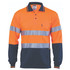 HiVis D/N Cool-Breathe Polo Shirt with 3M 8906 R/Tape - Long Sleeve