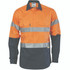 HiVis Cool-Breeze Close Front Cotton Shirt with CSR R/Tape - Long sleeve