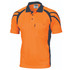 Cool-Breathe Stripe Panel Polo Shirt - Short Sleeve