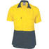 HiVis Two Tone Cotton Drill Vented Shirt - Short Sleeve