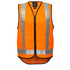 MV188 Hi-Vis X Back Zipped Vest