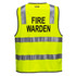 MZ104 Hi-Vis Zipped Fire Warden Vest