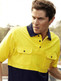 SP1010 S/S Polo-Orange/Navy