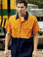 SS1012 S/S Polo-Orange/Navy-XL