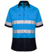 RM1050RS 2 Tone Open Front Shirt S/S 50MM Reflective Tape