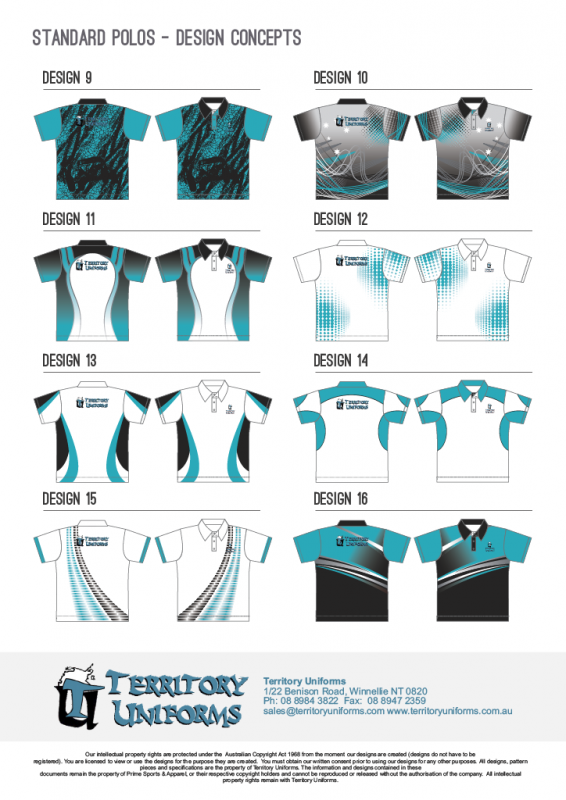 Sublimated polo design concept, sample 02