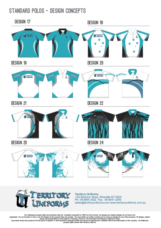 Sublimated polo design concept, sample 03