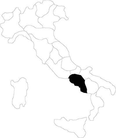 Calabria region map