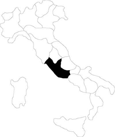 Lazio region map