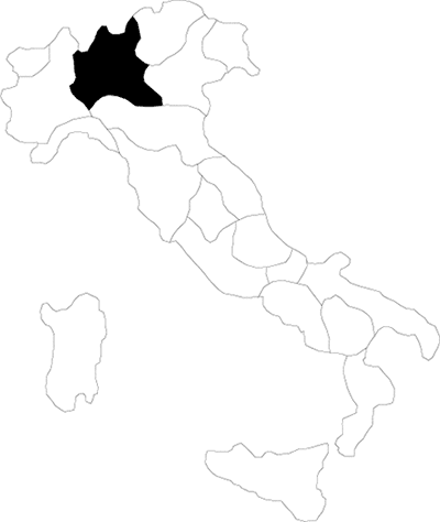 Lombardia region map