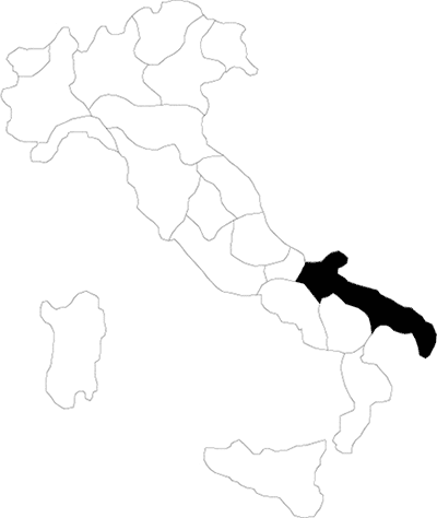 Puglia region map