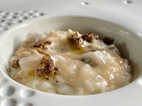 Diego Ferrari and Emily Roux Truffle and Lardo di Colonnata Risotto