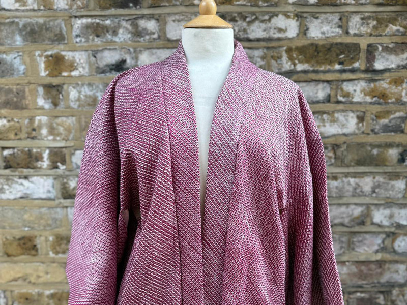Purple & White Haori Kimono Purple & White Haori Kimono