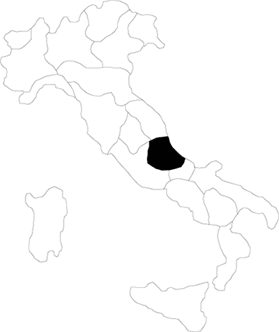 Abruzzo region map