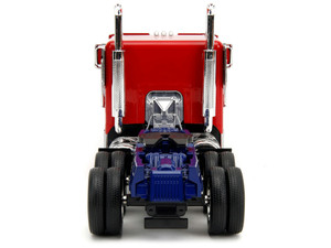 Optimus Prime Tractor Truck Red and Blue with Silver Stripes "Transformers: Rise of the Beasts" (20 F977-34262 Optimus Prime Tractor Truck Red and Blue with Silver Stripes "Transformers: Rise of the Beasts" (20 F977-34262