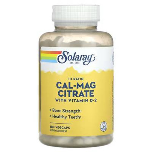 Cal-Mag Citrate w/Vitamin D-2 1:1 180 VCaps