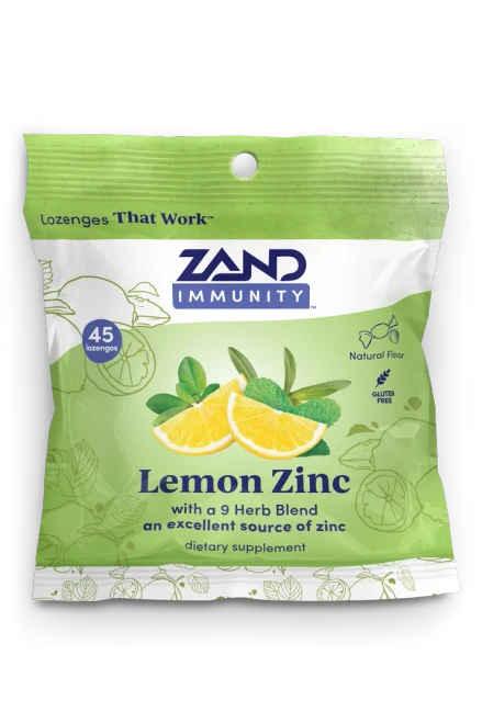 Zand  Lemon Honey Zinc 2mg & C 60 mg 18 Lozenges