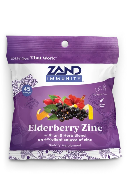 Zand Elderberry Zinc 5mg 15 Lozenges (12/box)
