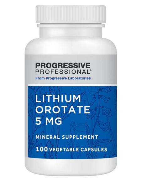 Lithium Orotate 5mg 100vcap (3yr shelf life from MFG date)