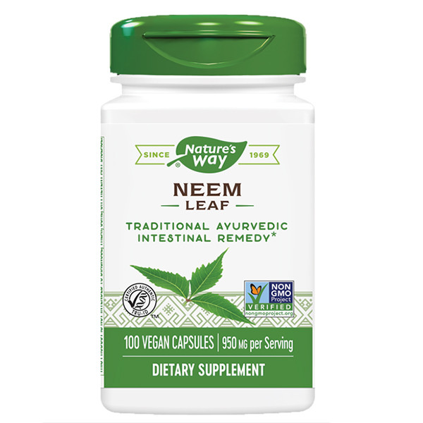 Neem Leaf 100 Caps (950 mg Per Serving)