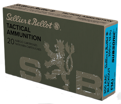 Sellier & Bellot Rifle 300 Blackout 200 Grain Full Metal Jacket Subsonic
