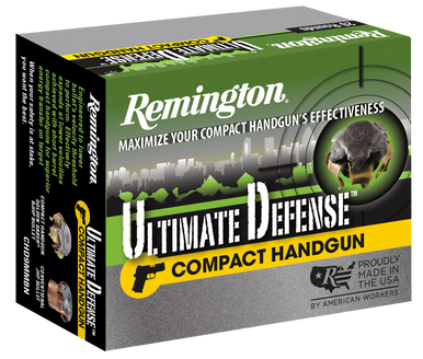 Remington Ultimate Defense Compact 45 ACP 230 gr 725 fps Brass Jacket Hollow Point