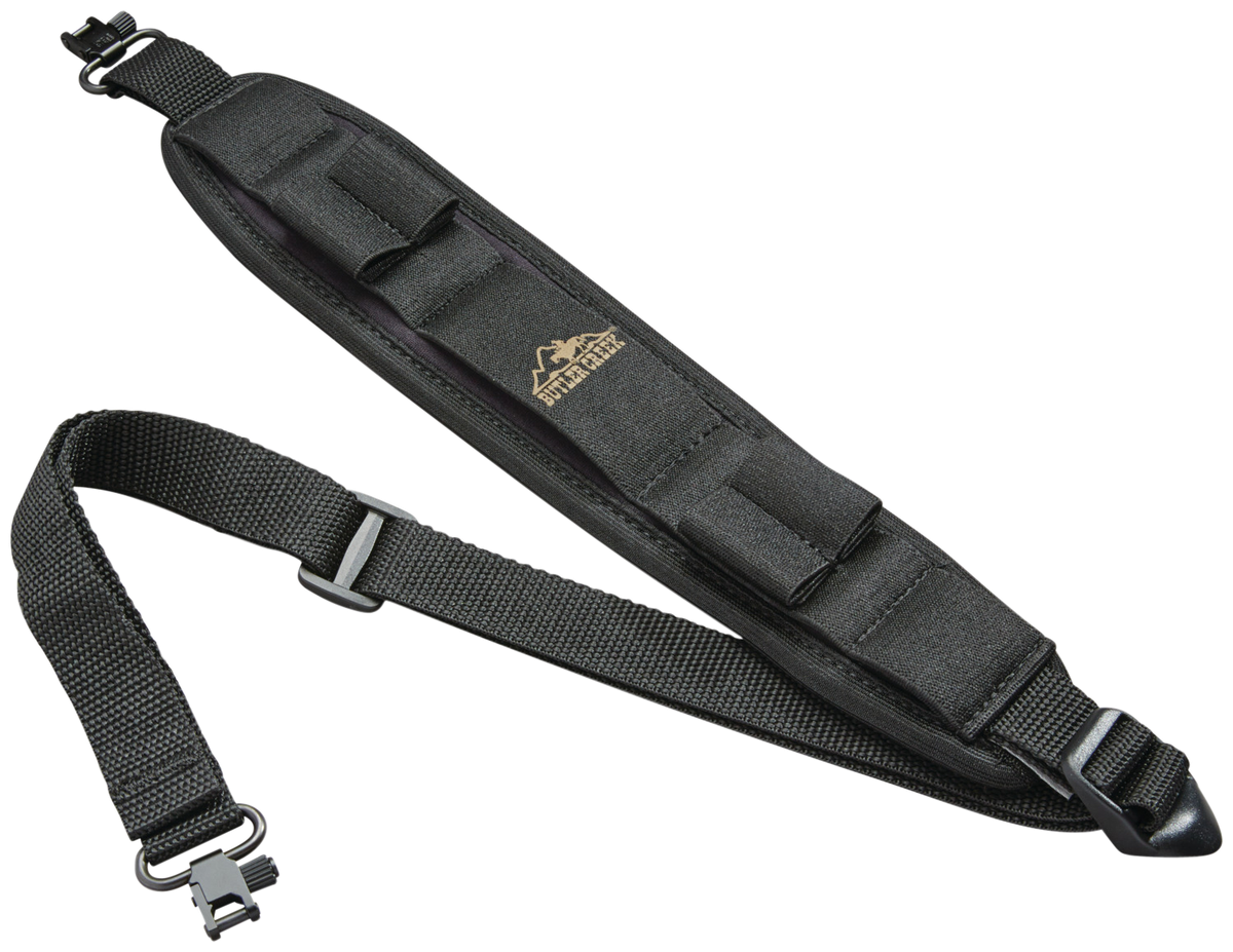 Butler Creek Comfort Stretch Alaskan Magnum Rifle Sling W/ Swivels Black view 2