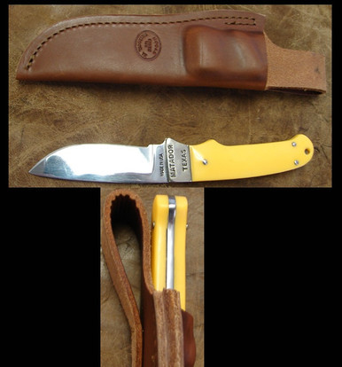 Moore Maker Drop Point Hunter 7" Yellow